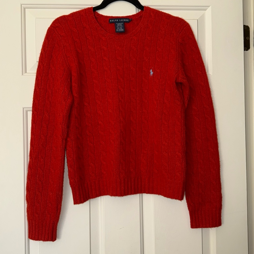 Ralph Lauren Cable-Knit Wool-Cashmere sweater